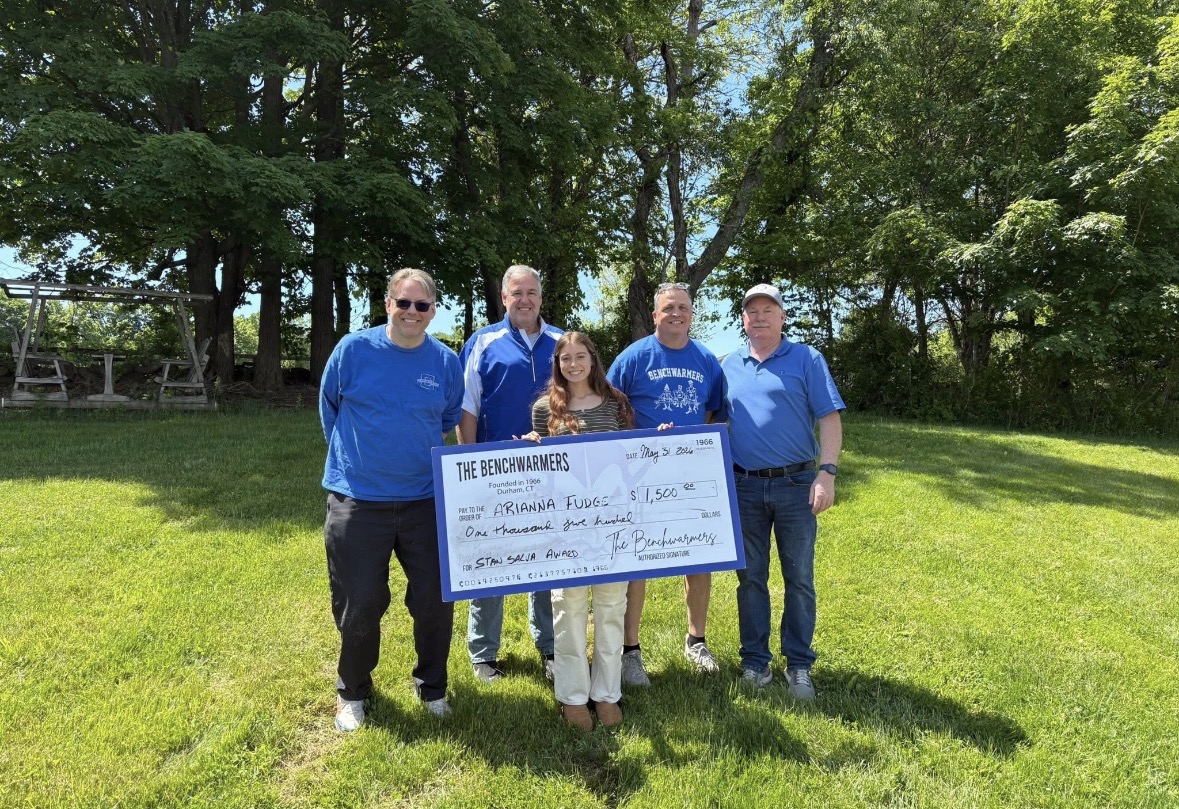 Student athlete honored with a Coginchaug Benchwarmers scholarship