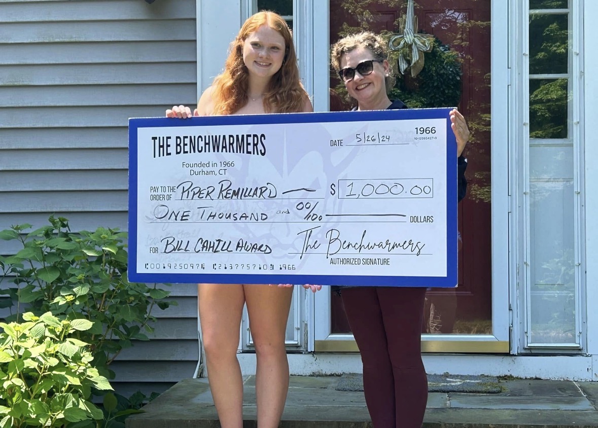 Coginchaug Benchwarmers scholarship presentation